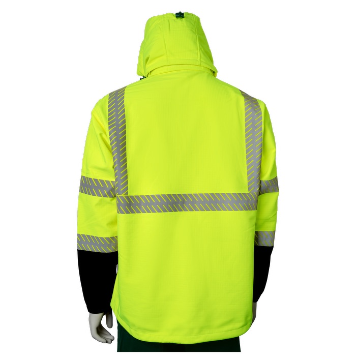 Blouson doux en Ripstop à bord noir – Niveau 3 - HV47 Yellow