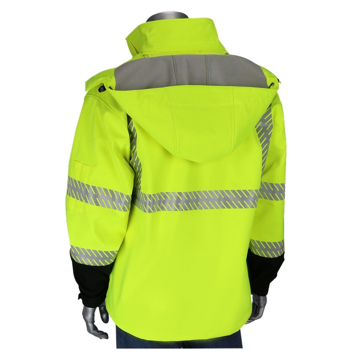 Blouson doux en Ripstop à bord noir – Niveau 3 - HV47 Yellow