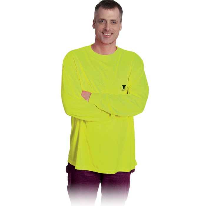 Tee-Shirt Manches Longues Non-ANSI - HV52 lime yellow