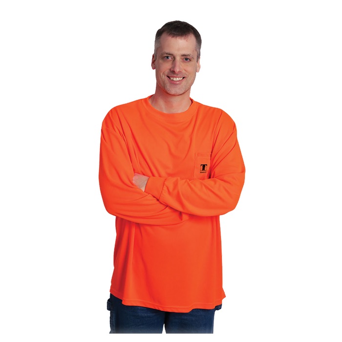 Tee-Shirt Manches Longues Non-ANSI - HV52 orange