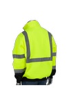Pull à fermeture à glissière ¼ à bord noir - HV60 Yellow