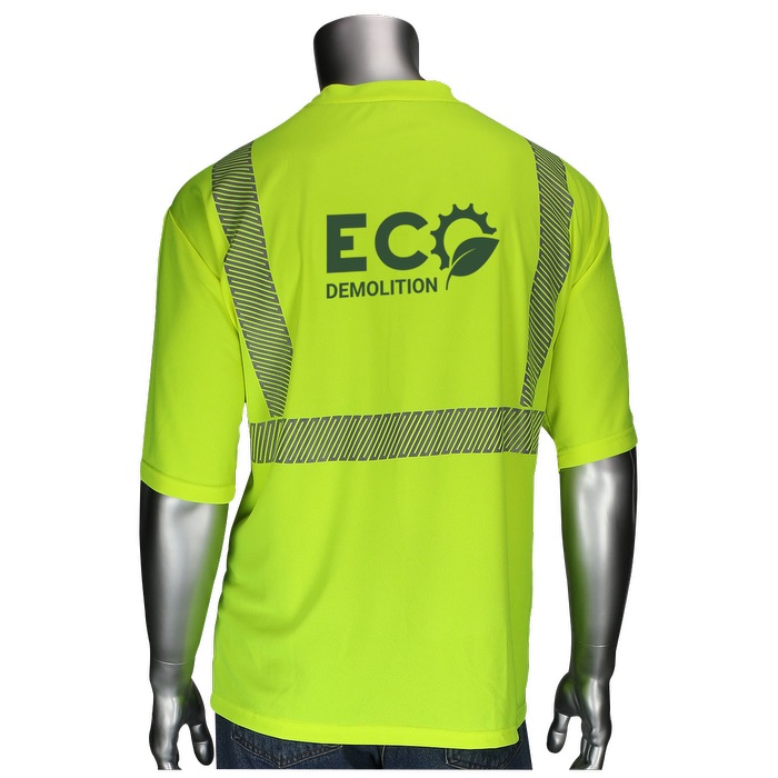 T-shirt à manches courtes à bord noir - Niveau 2 - HV62 Yellow