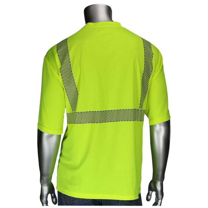 T-shirt à manches courtes à bord noir - Niveau 2 - HV62 Yellow