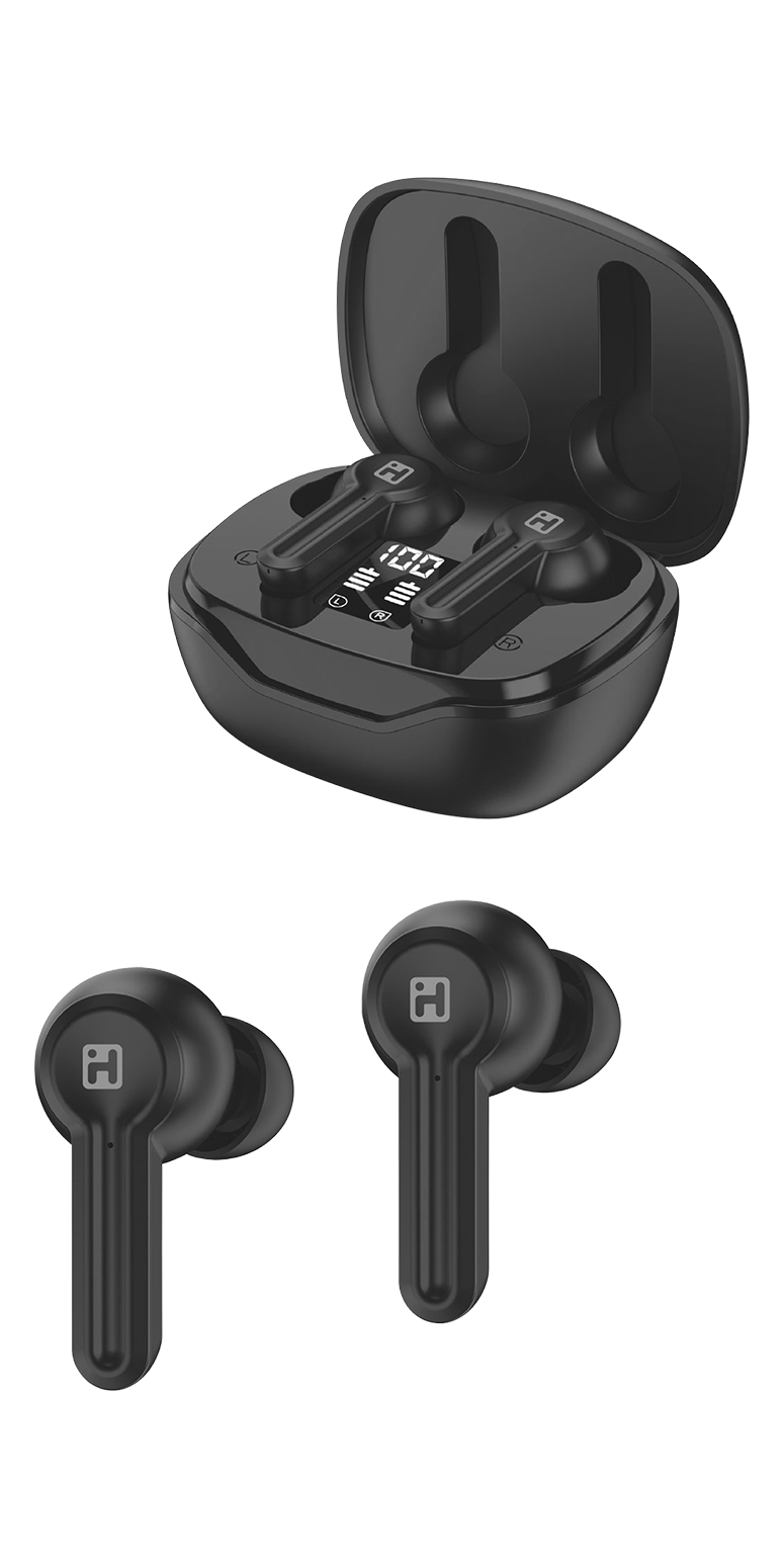 iHome iHome® XT-49 True Wireless Earbuds & Charger Case - IH03 black