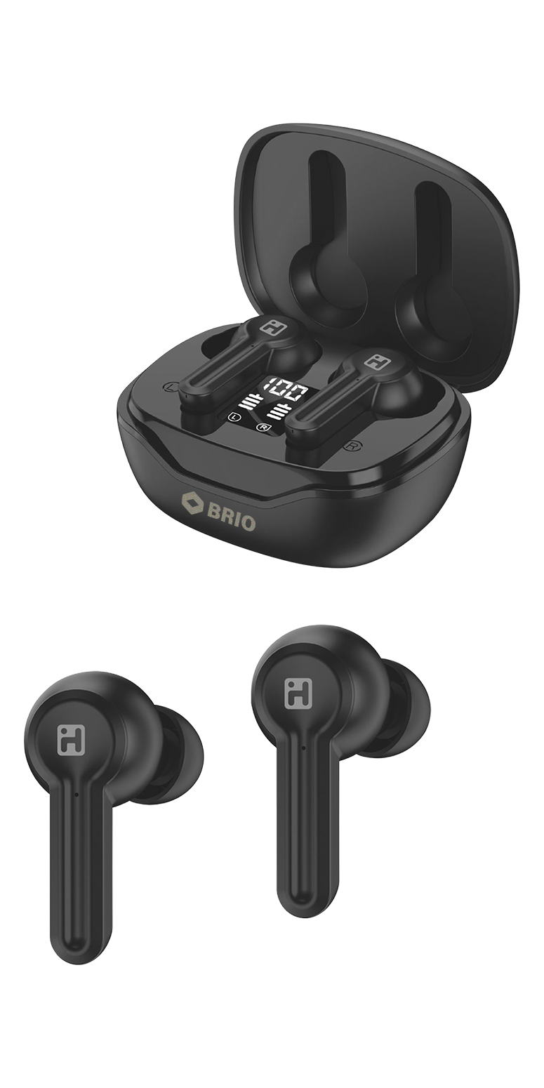 iHome iHome® XT-49 True Wireless Earbuds & Charger Case - IH03 black