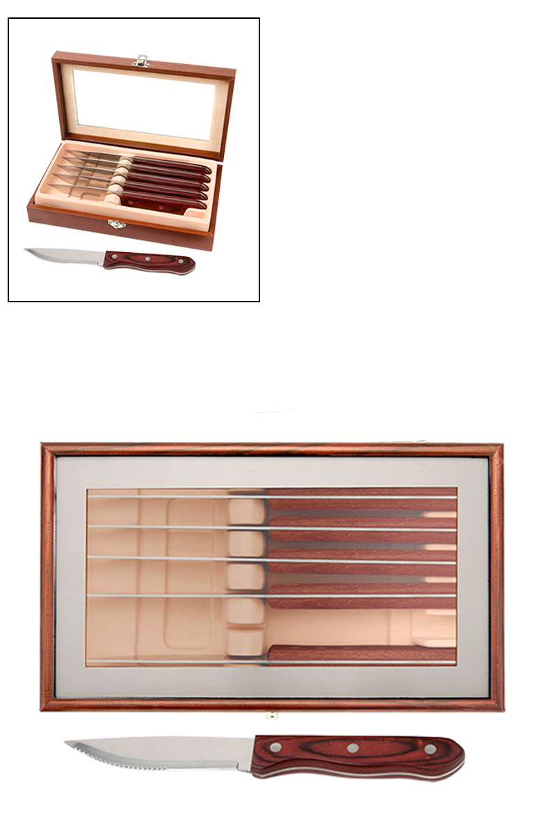 Ensemble de Couteaux à Steak 6 pièces - KS59 Wood