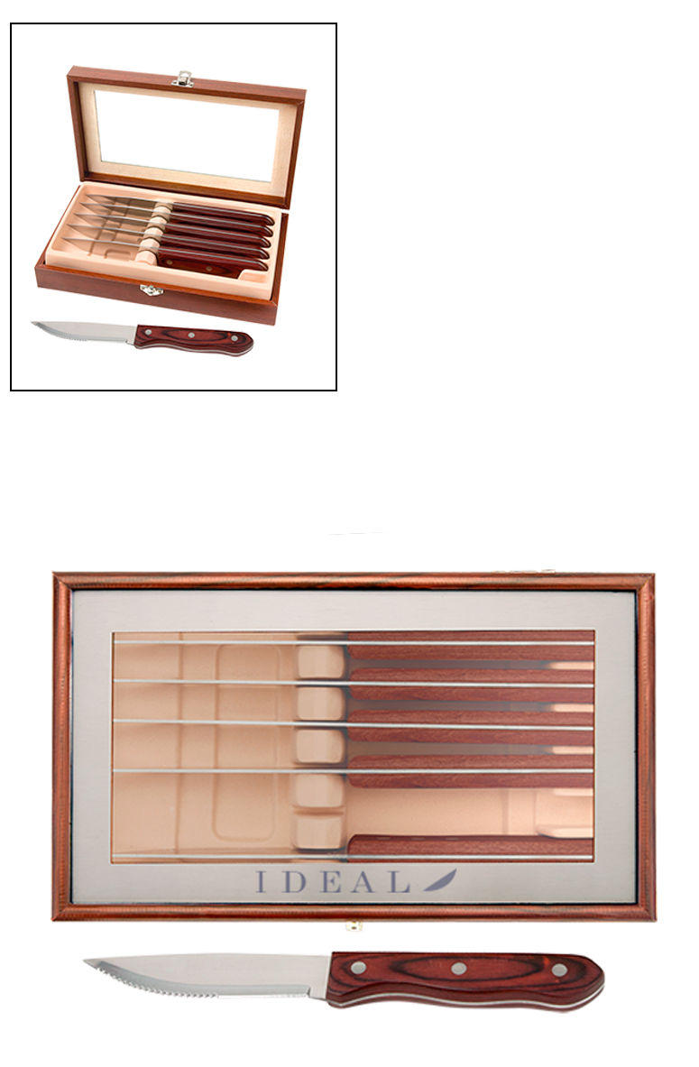 Ensemble de Couteaux à Steak 6 pièces - KS59 Wood