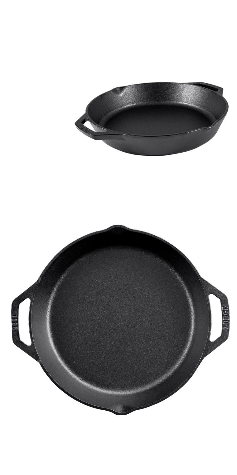 Lodge Lodge® 12" Cast Iron Dual Handle Pan - LCI24 Black