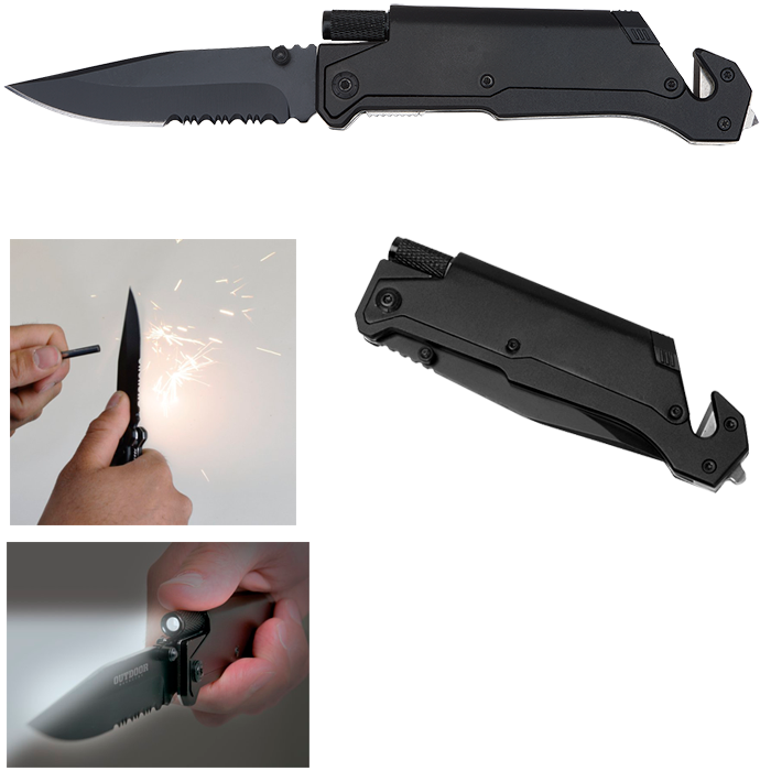 Couteau de secours Élémental - MK110 Black