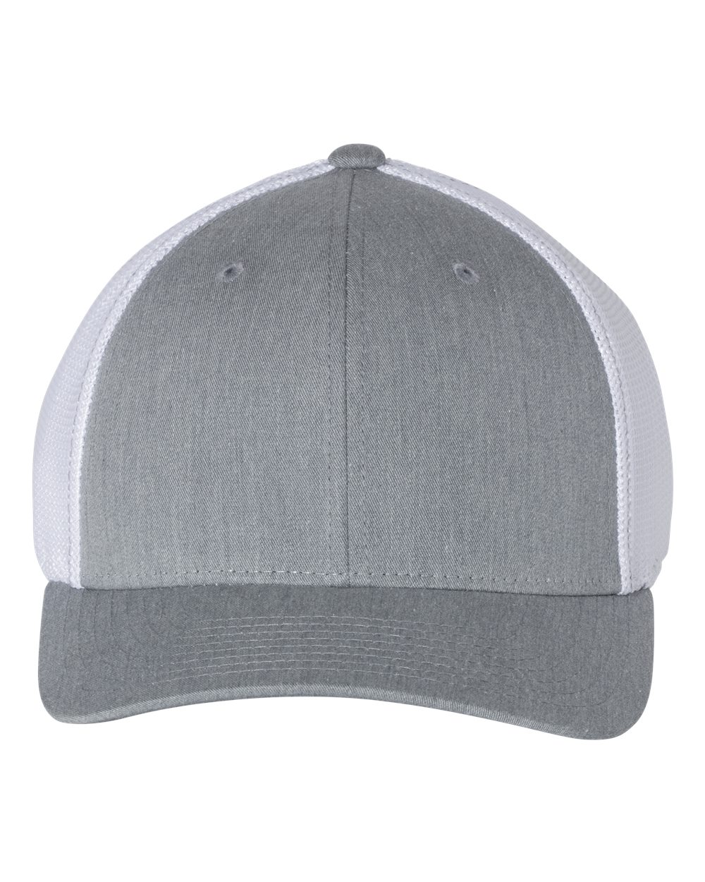 Richardson R-Flex Trucker Cap - 110 - 110S Heather Grey- White