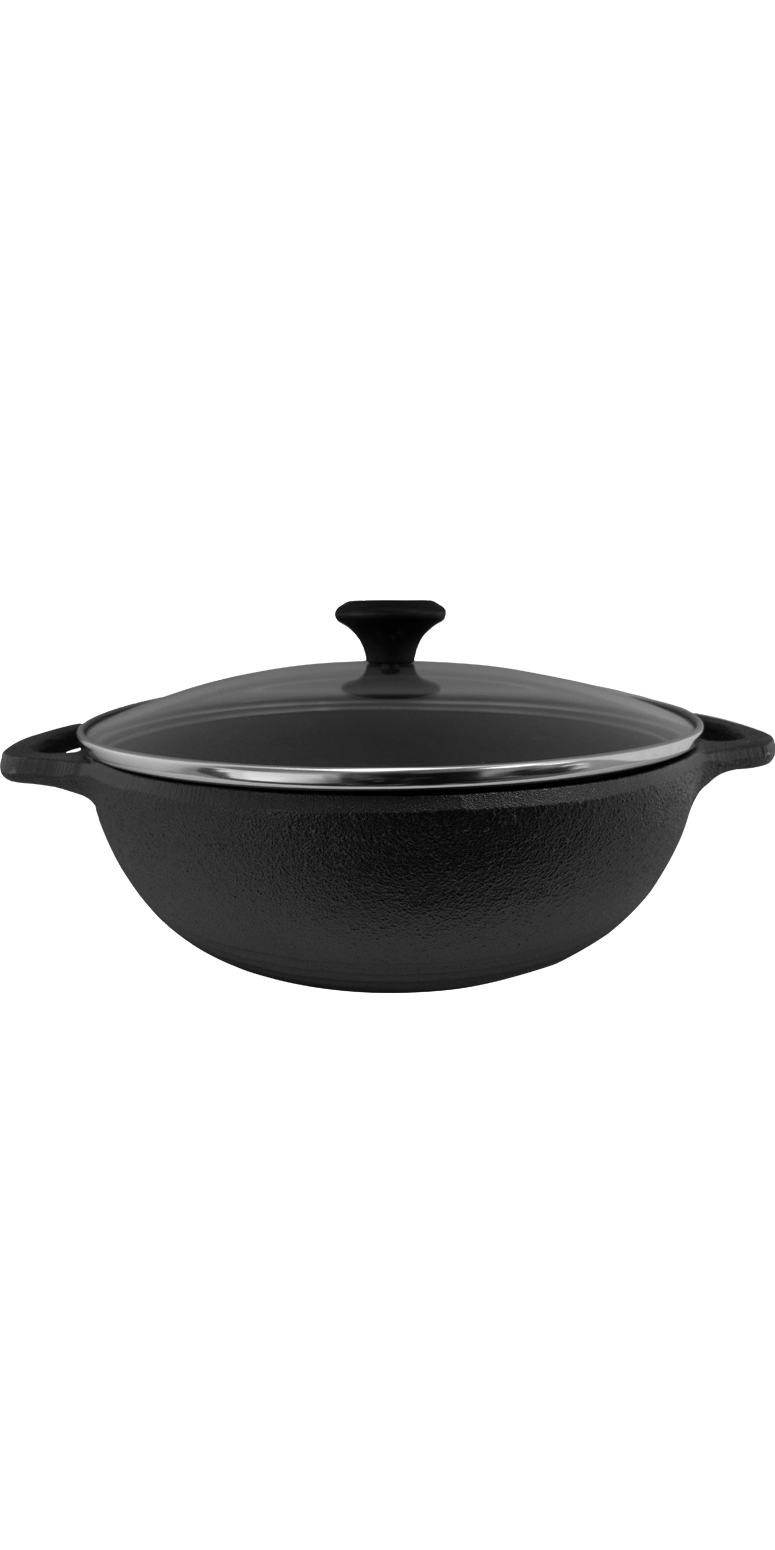 Old Mountain CI BRASIER W/ LID - OMC01 Black