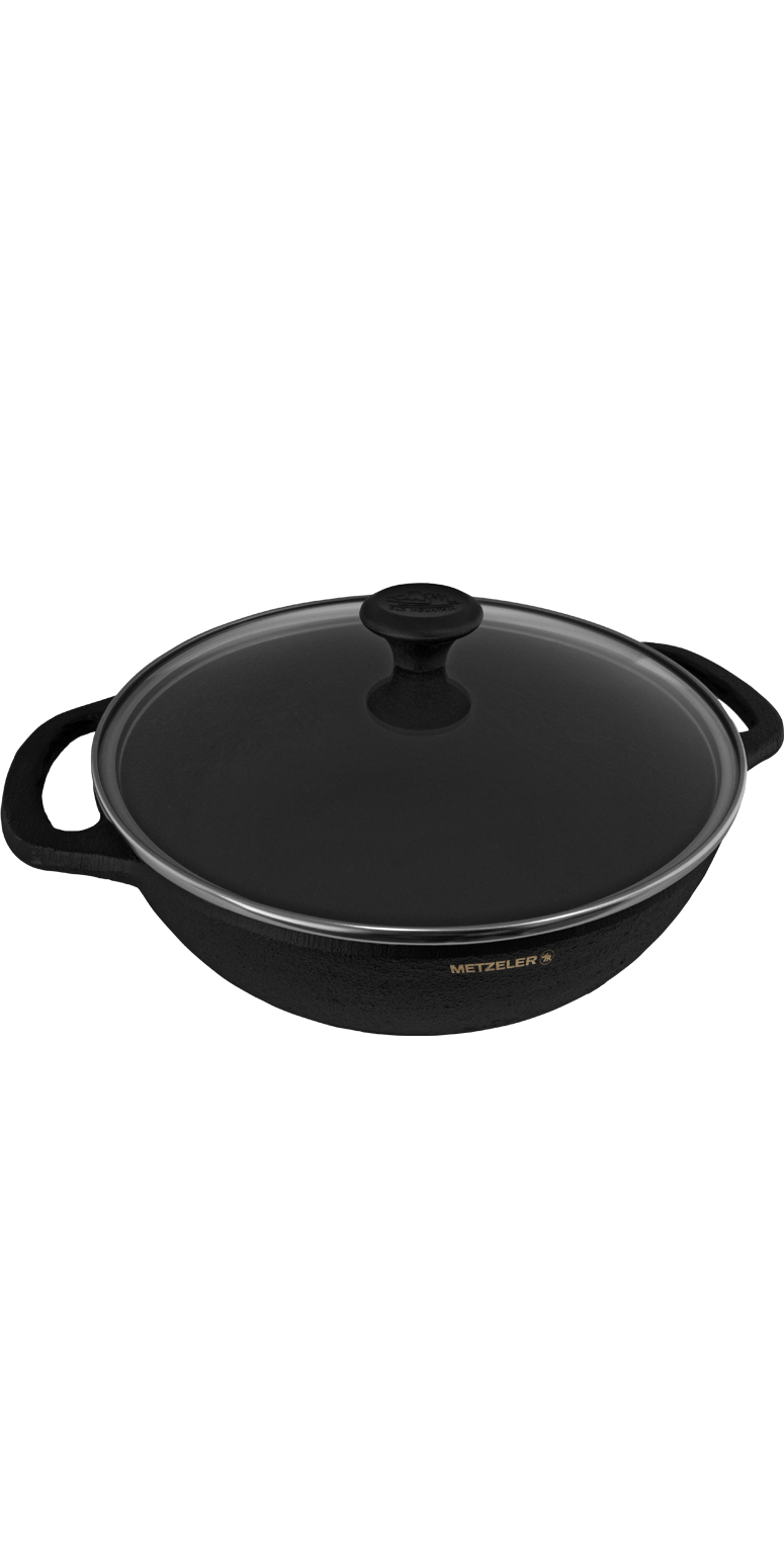 Old Mountain CI BRASIER W/ LID - OMC01 Black