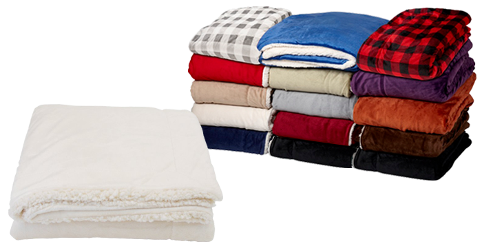 Couverture Sherpa Micro-mink - PBF56 Black