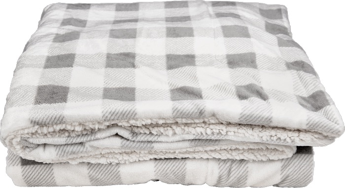 Couverture Sherpa Micro-mink - PBF56 black-white