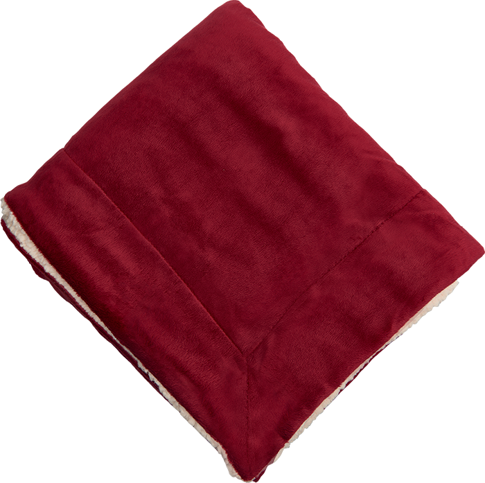 Couverture Sherpa Micro-mink - PBF56 burgundy