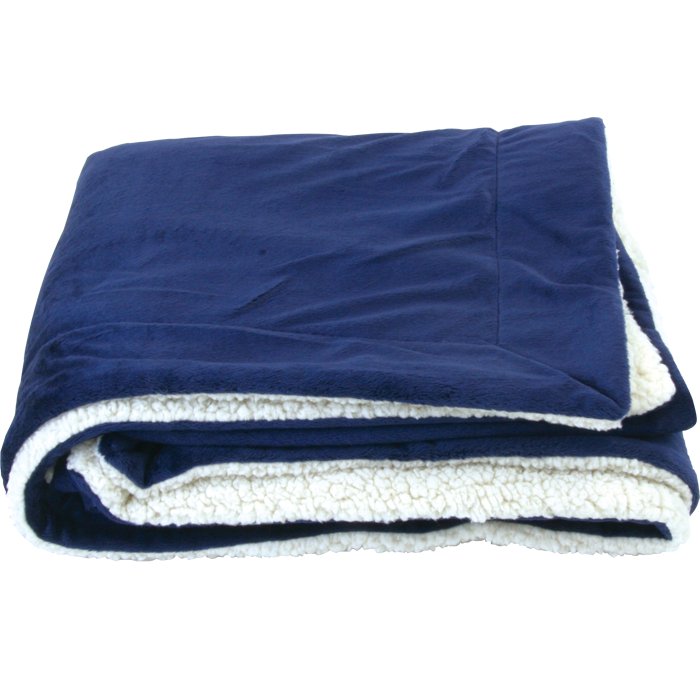 Couverture Sherpa Micro-mink - PBF56 navy