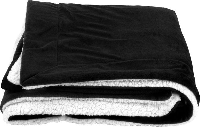 Couverture Sherpa Micro-mink surdimensionnée - PBF57 black