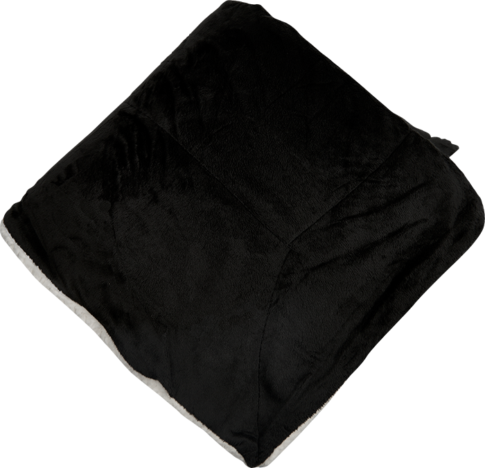 Couverture Sherpa Micro-mink surdimensionnée - PBF57 black