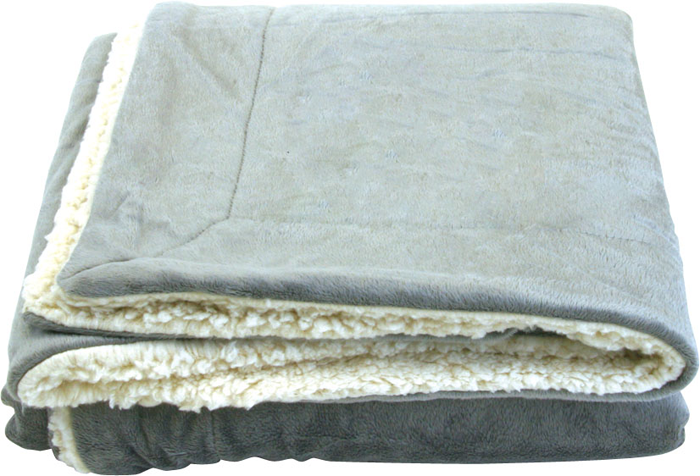 Couverture Sherpa Micro-mink surdimensionnée - PBF57 gray