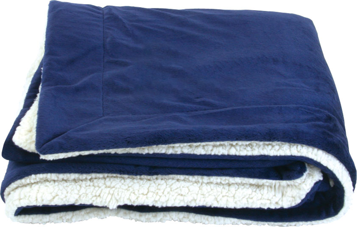 Couverture Sherpa Micro-mink surdimensionnée - PBF57 blue