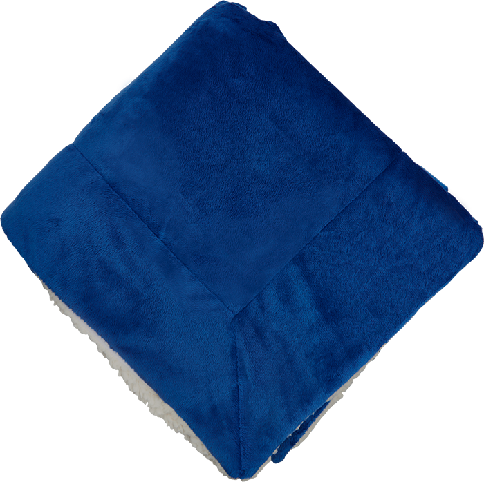Couverture Sherpa Micro-mink surdimensionnée - PBF57 blue