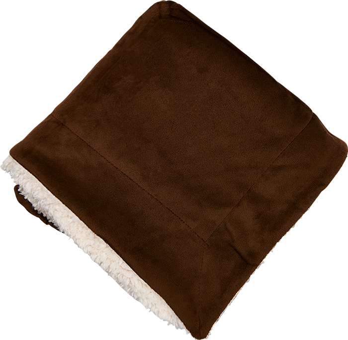 Couverture Sherpa Micro-mink surdimensionnée - PBF57 brown