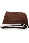 Couverture Sherpa Micro-mink surdimensionnée - PBF57 brown