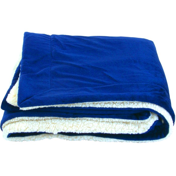 Couverture Sherpa Micro-mink surdimensionnée - PBF57 royal blue