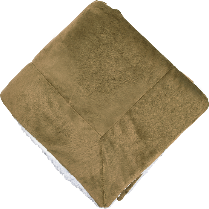 Couverture Sherpa Micro-mink surdimensionnée - PBF57 tan