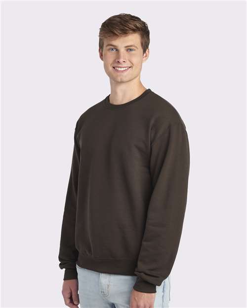 JERZEES Unisex NuBlend® Crewneck Sweatshirt - 562MR Chocolate