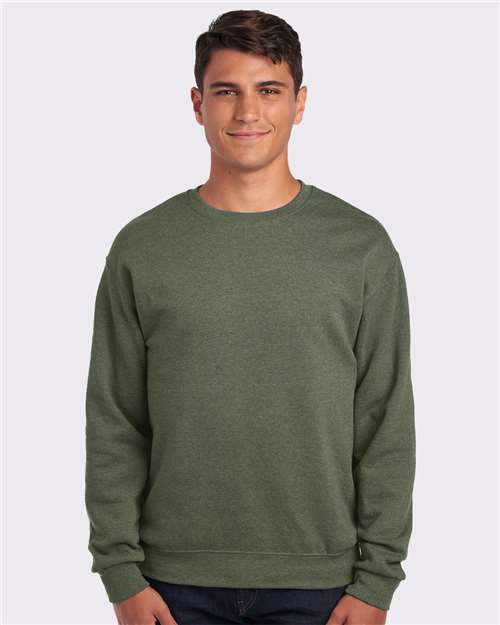 JERZEES Unisex NuBlend® Crewneck Sweatshirt - 562MR Military Green Heather