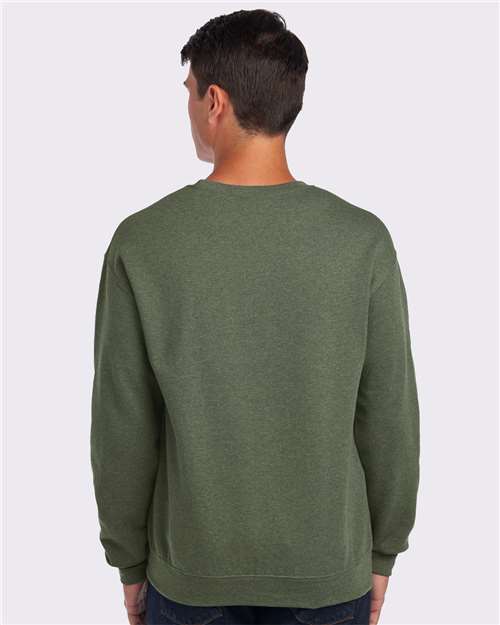 JERZEES Unisex NuBlend® Crewneck Sweatshirt - 562MR Military Green Heather