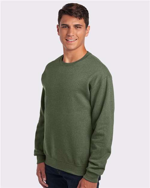 JERZEES Unisex NuBlend® Crewneck Sweatshirt - 562MR Military Green Heather