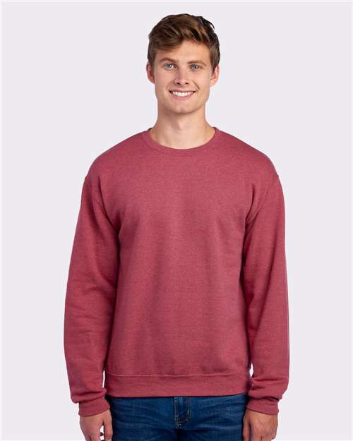 JERZEES Unisex NuBlend® Crewneck Sweatshirt - 562MR Vintage Heather Red