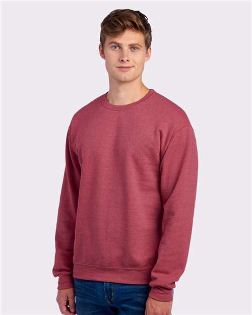 JERZEES Unisex NuBlend® Crewneck Sweatshirt - 562MR Vintage Heather Red