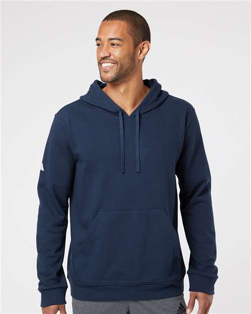 Adidas Unisex Fleece Hooded Sweatshirt - A432 Collegiate Navy