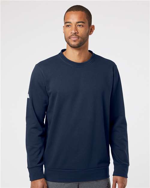 Adidas Unisex Fleece Crewneck Sweatshirt - A434 Collegiate Navy