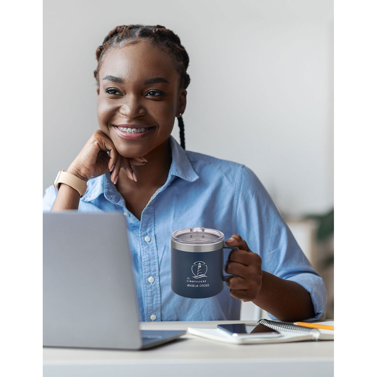 Urban Peak Urban Peak® Tasse de camp sous vide Trek 14 oz - SL258PR White