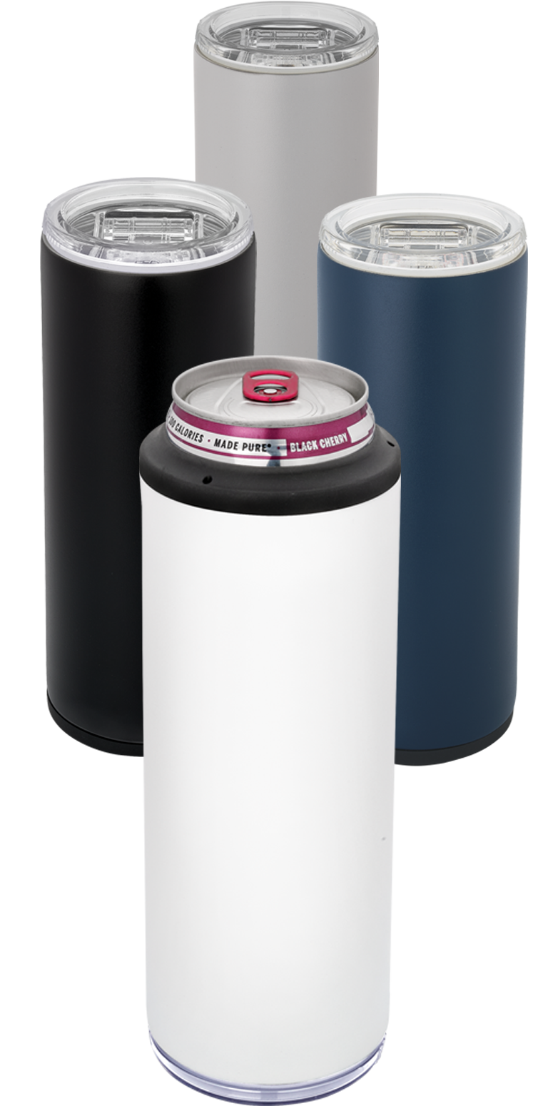 Urban Peak Gobelet d'Aspirateur Mince 2-en-1 Urban Peak® 12oz - SL262PR White