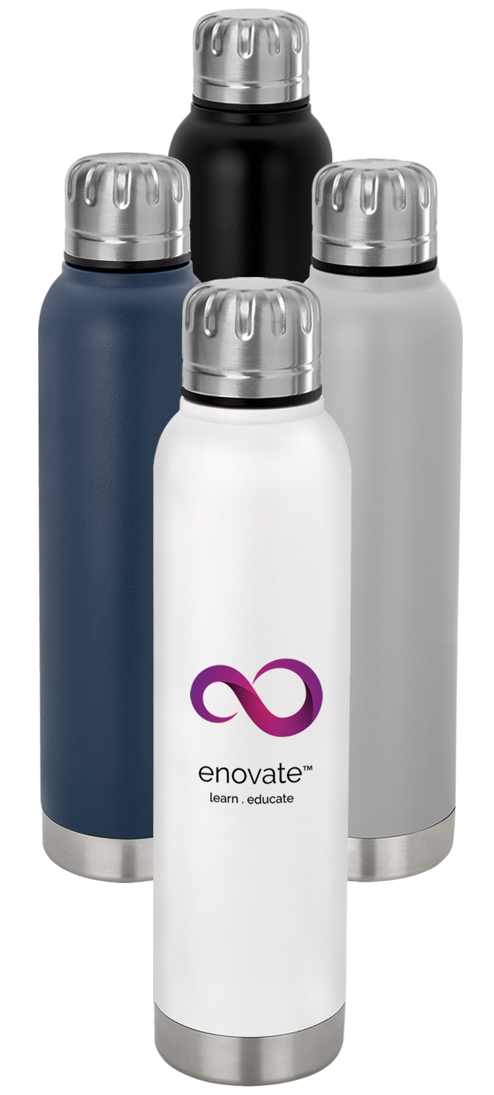 EarthTrendz Bouteille d'Eau Sous Vide MOD Trail 17 oz - SV101PR White