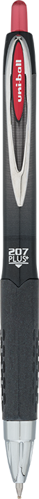 uni-ball uni-ball® 207 PLUS+ Gel Pen - UB207P red