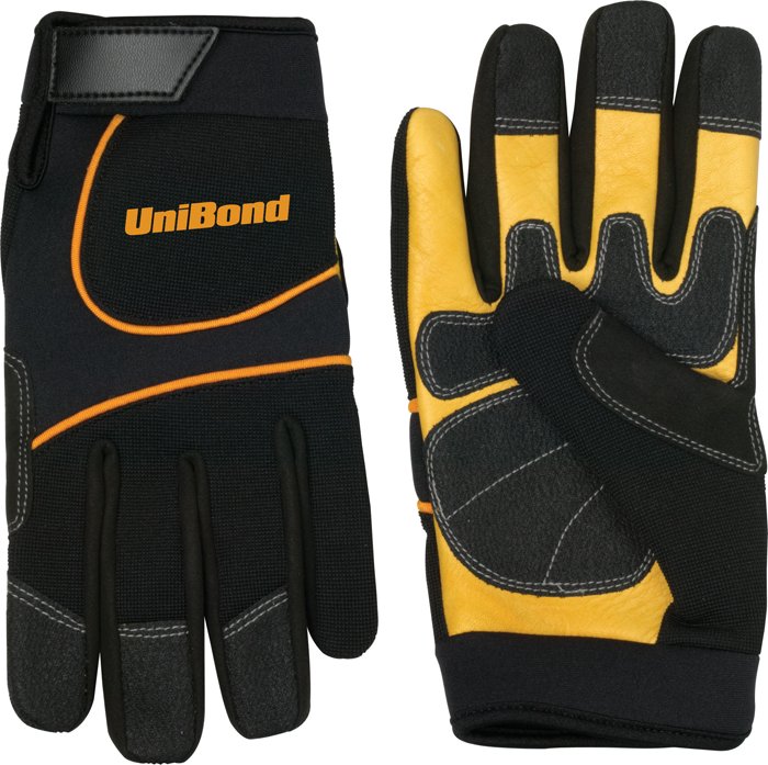 Gant de mécanicien (paume en cuir de vache) - WG17 black