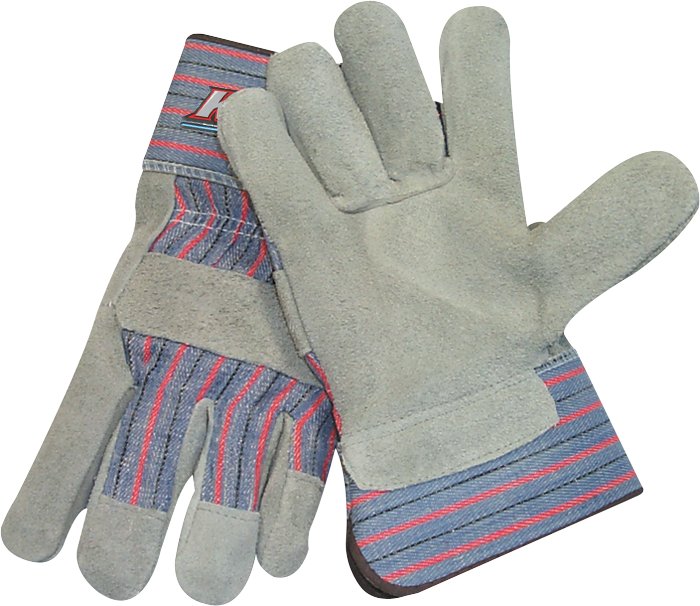 Gants de Travail en Cuir Fendu - WL01 blue