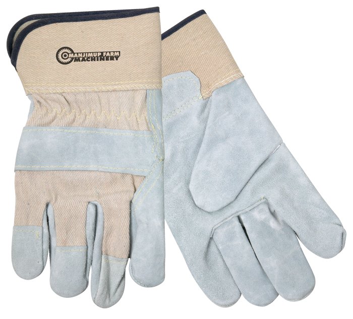 Gants de Travail en Cuir Fendu - WL04 white