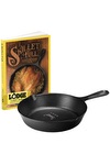 Lodge Lodge® 8" Cast Iron/Skillet Full Cookbook Gift Set - LCI53 black
