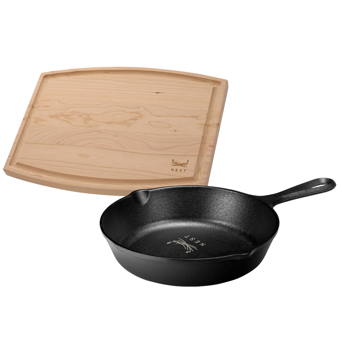 Lodge Lodge® 8" Skillet/12" Arch Cutting Board Gift Set - LCI54