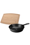 Lodge Lodge® 8" Skillet/12" Arch Cutting Board Gift Set - LCI54 black