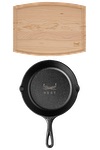 Lodge Lodge® 8" Skillet/12" Arch Cutting Board Gift Set - LCI54 Black