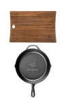 Lodge Lodge® 10.25" Cast Iron / Woodland Board Gift Set - LCI55 Black
