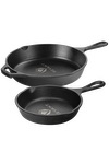 Lodge Lodge® 10.25" and 5" Cast Iron Skillets Gift Set - LCI56 black